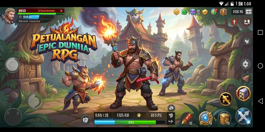 Tampilan gameplay RPG seru dalam 88ID dengan petualangan yang mendebarkan.