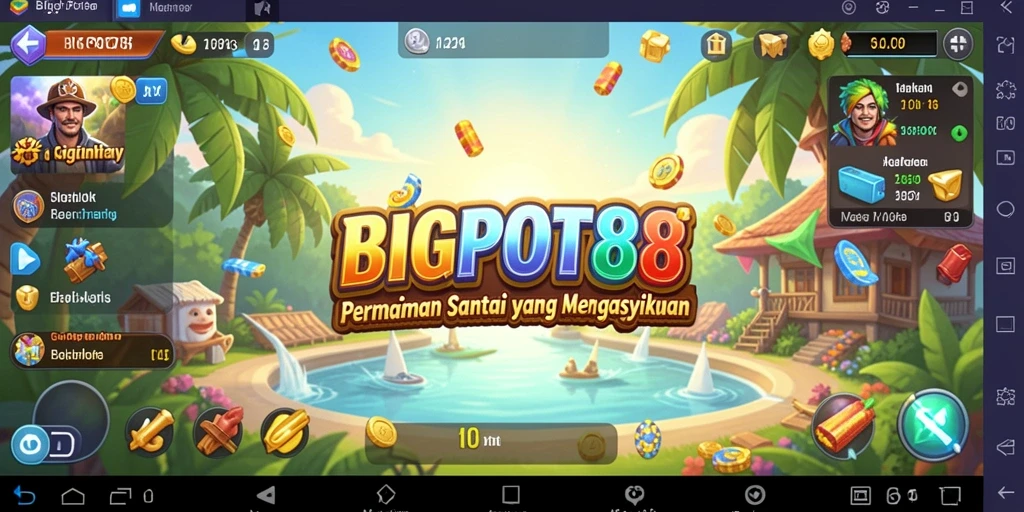 Tampilan gameplay yang seru dan penuh warna di BIGPOT88.