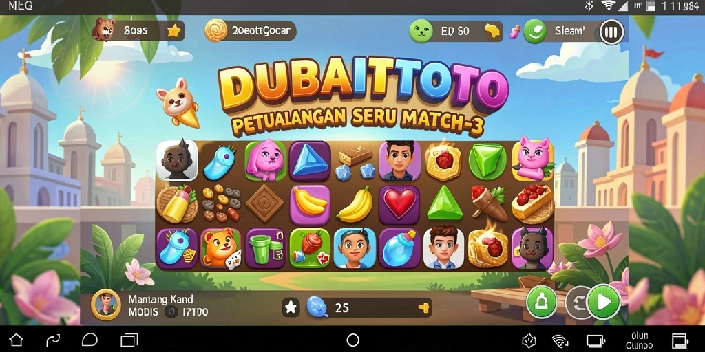 Gameplay seru DUBAITOTO yang penuh warna dan tantangan.