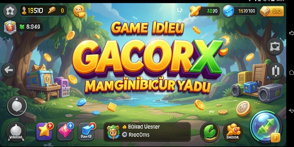 Tangkapan layar gameplay GACORX menampilkan aksi seru dan karakter menarik.