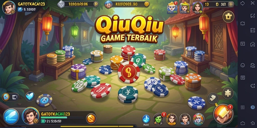 Screenshot GATOTKACA123 menampilkan aksi intens permainan QiuQiu.