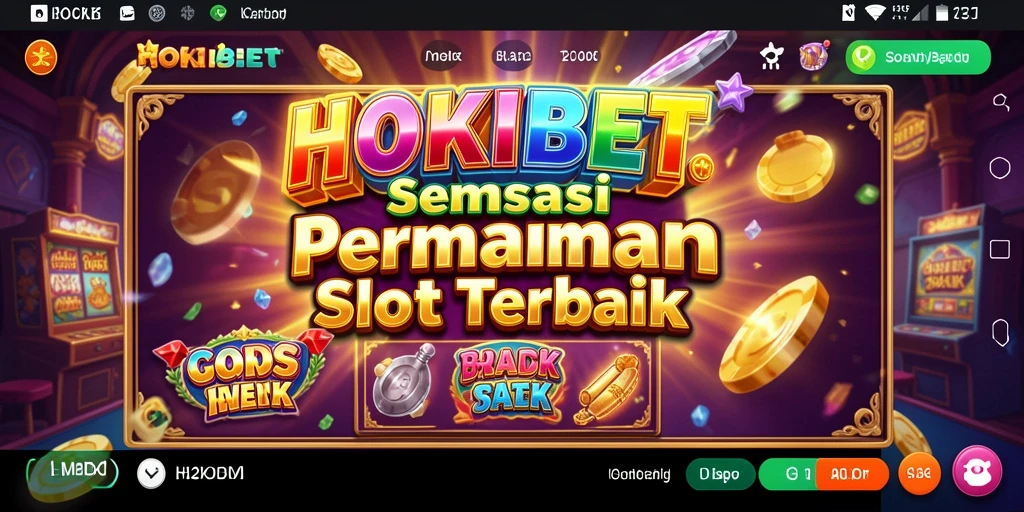 Tampilan gameplay seru HOKIBET dengan berbagai pilihan slot menarik.