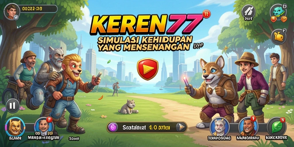 Tangkapan layar KEREN77 menunjukkan gameplay simulasi yang menarik.