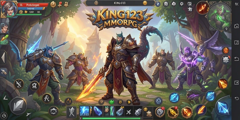 Tampilan menarik dari gameplay KING123 dalam dunia MMORPG.
