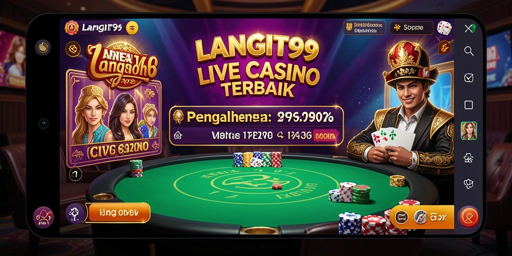 Gameplay LANGIT99 yang mengasyikkan dalam suasana Live Casino.