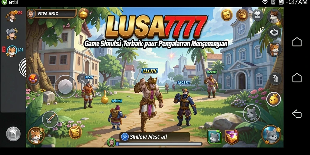 Tampilan gameplay LUSA777 dengan interaksi menarik di dunia simulasi.