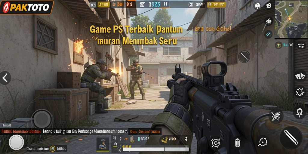 Gambaran menarik gameplay PAKTOTO di medan perang FPS.