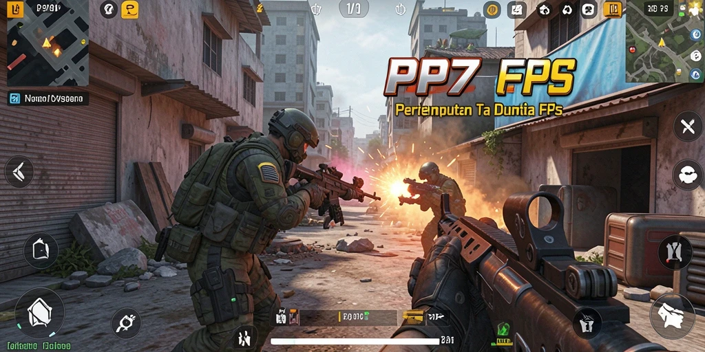 Screenshot utama menampilkan gameplay mendebarkan dari PP7.