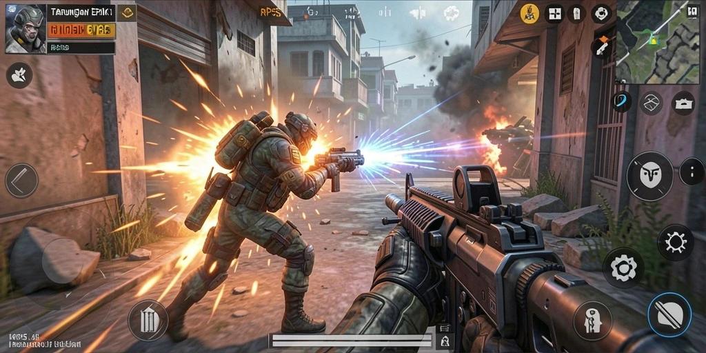 Gameplay RPG55 dengan grafis tajam dan aksi menegangkan.