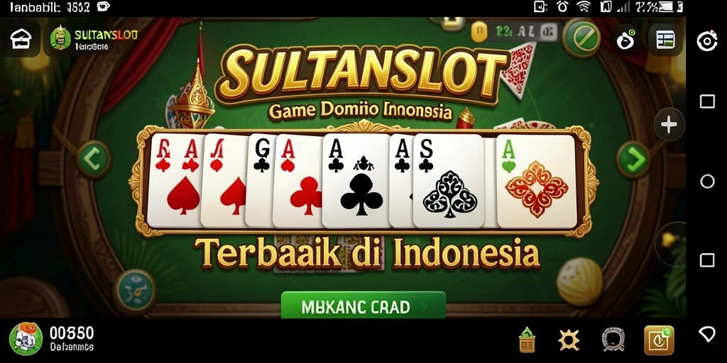 Tangkapan layar SULTANSLOT menampilkan momen seru dalam permainan Domino.