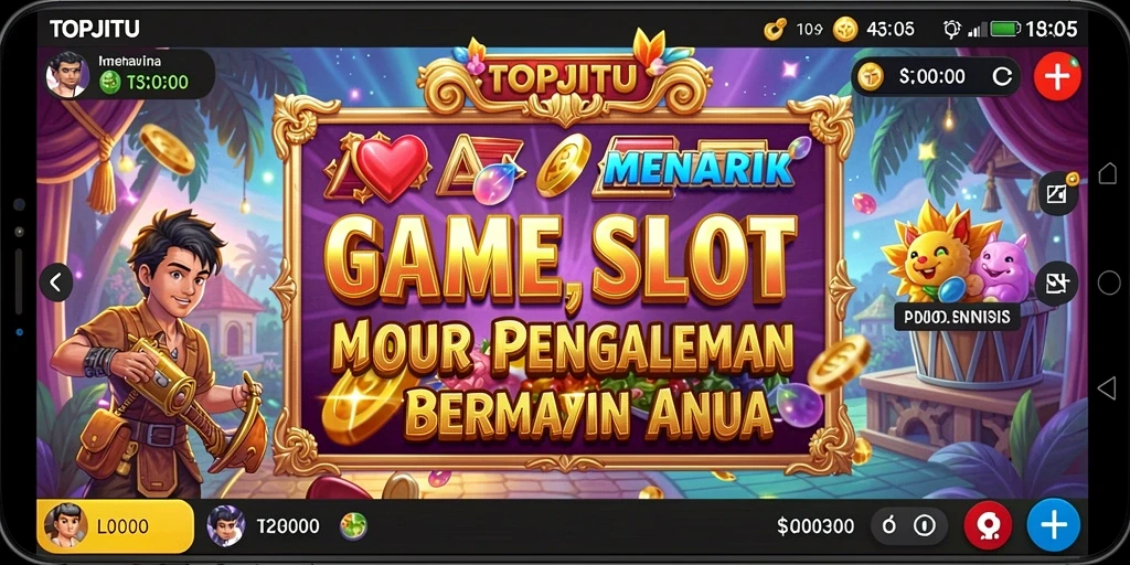 Tampilan utama game SLOT dengan grafis menawan dan gameplay seru.