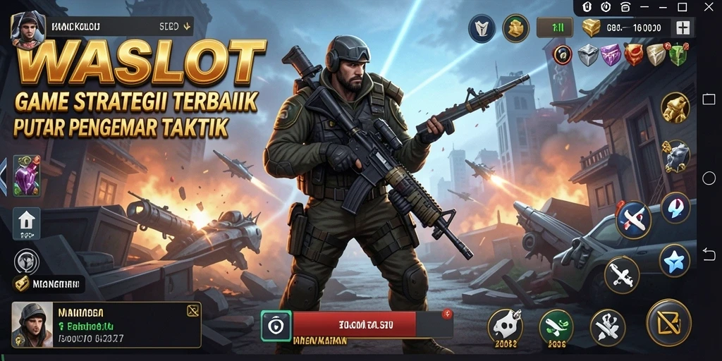 Screenshot dari gameplay WASLOT menampilkan pertempuran taktis yang mendebarkan.