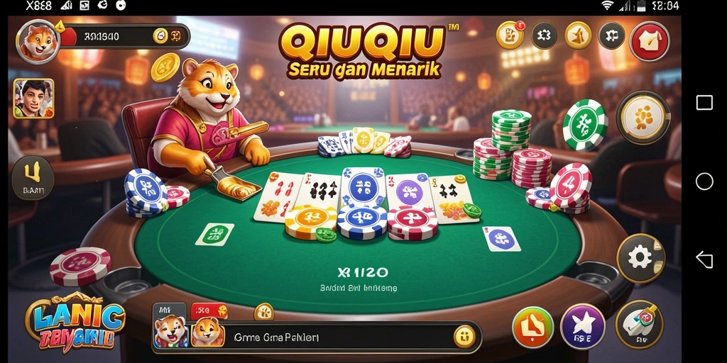 Tampilan gameplay X88 yang seru dan interaktif dalam QiuQiu.